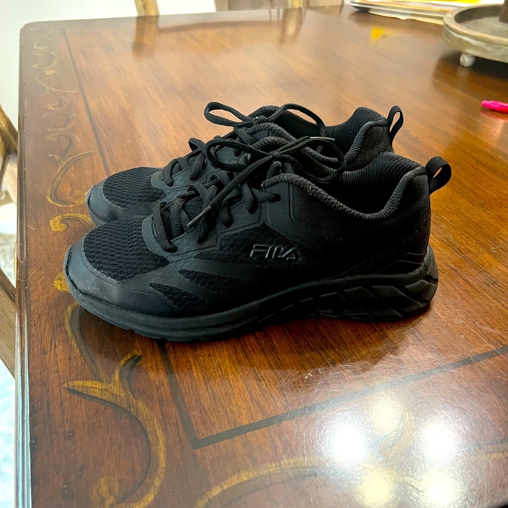 Casual sneakers, all black